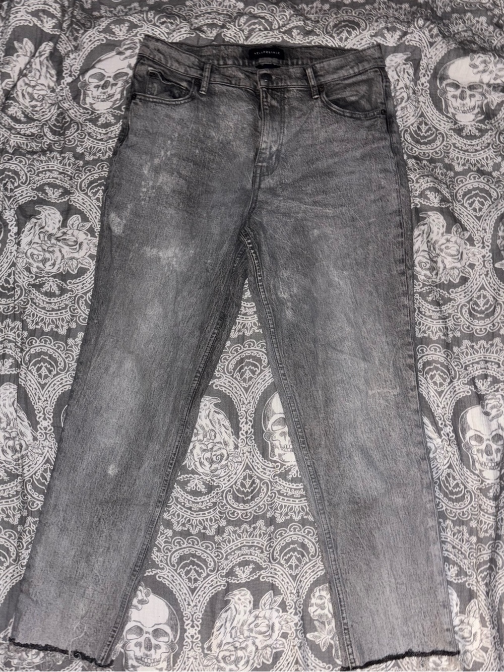 Aeropostale Gray Mom Jeans